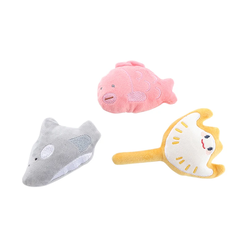 Juguetes de peluche para gatos de la serie Ocean, incluye papel de sonido para acompañar los divertidos suministros para mascotas - imagen 5