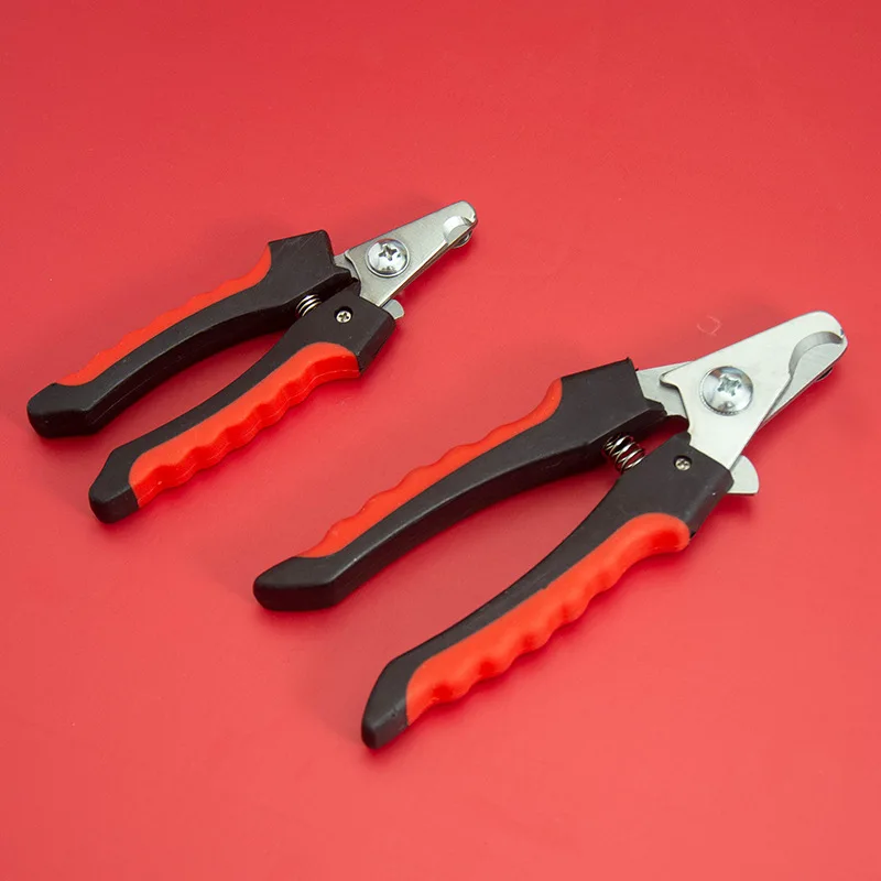 Cortauñas para mascotas con hoz, cortaúñas para perros grandes, tijeras de aseo de acero inoxidable, cortauñas multifuncional para gatos de peluche