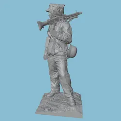 Juguete miniatura soldado en resina para gatos y perros de mesa