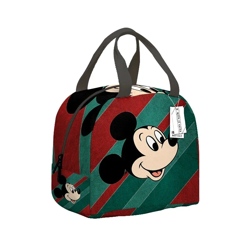 Disney-fiambrera de Mickey Mouse para niños, bolsa de gran capacidad con aislamiento térmico, impermeable, con dibujos animados de Minnie Stitch, caja de almacenamiento de alimentos - imagen 5