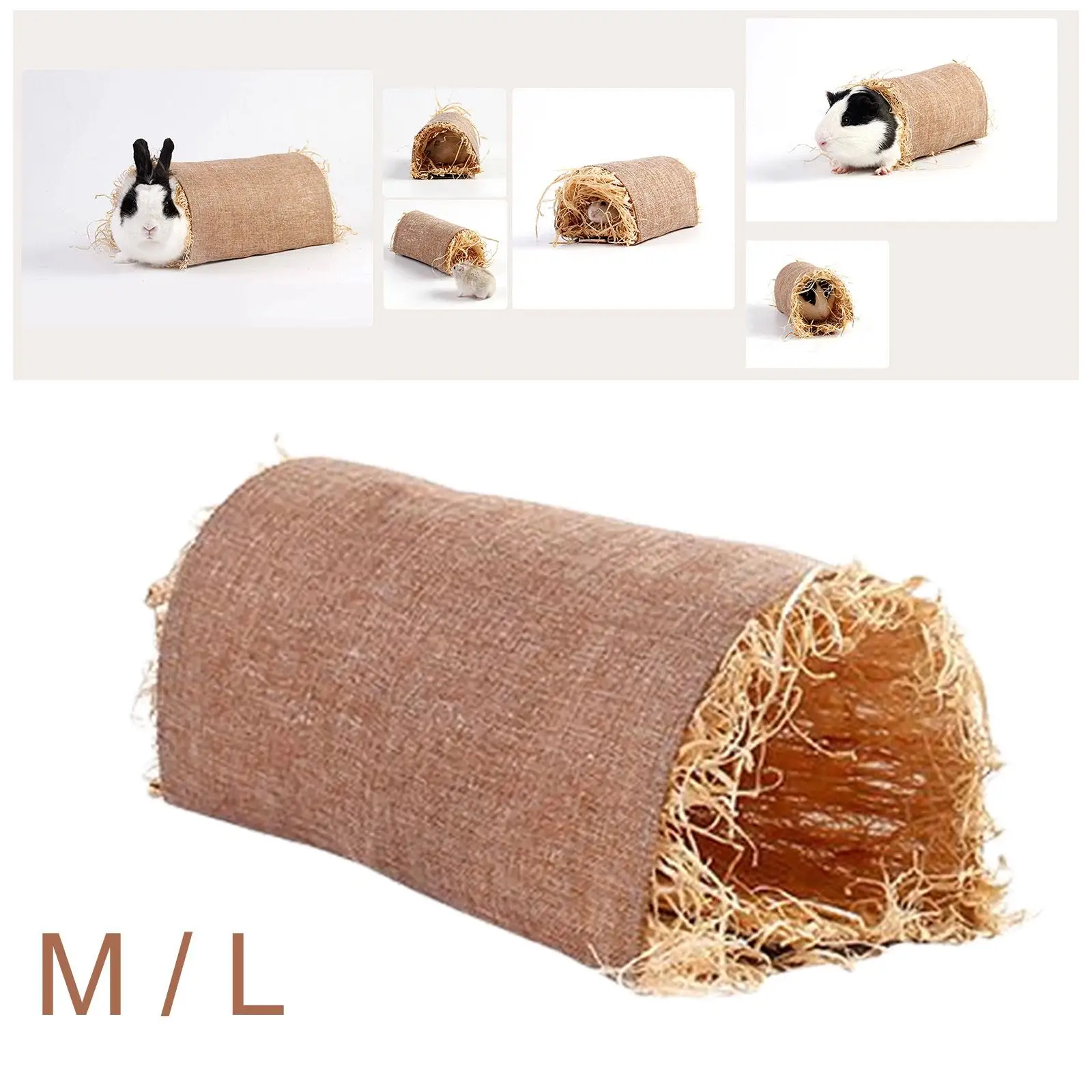 Portable Rabbit Hideaway Toy Pet Hamster Tunnel Hiding Cave Tent Breathable for Game Playing Puppy Rats Small Animals