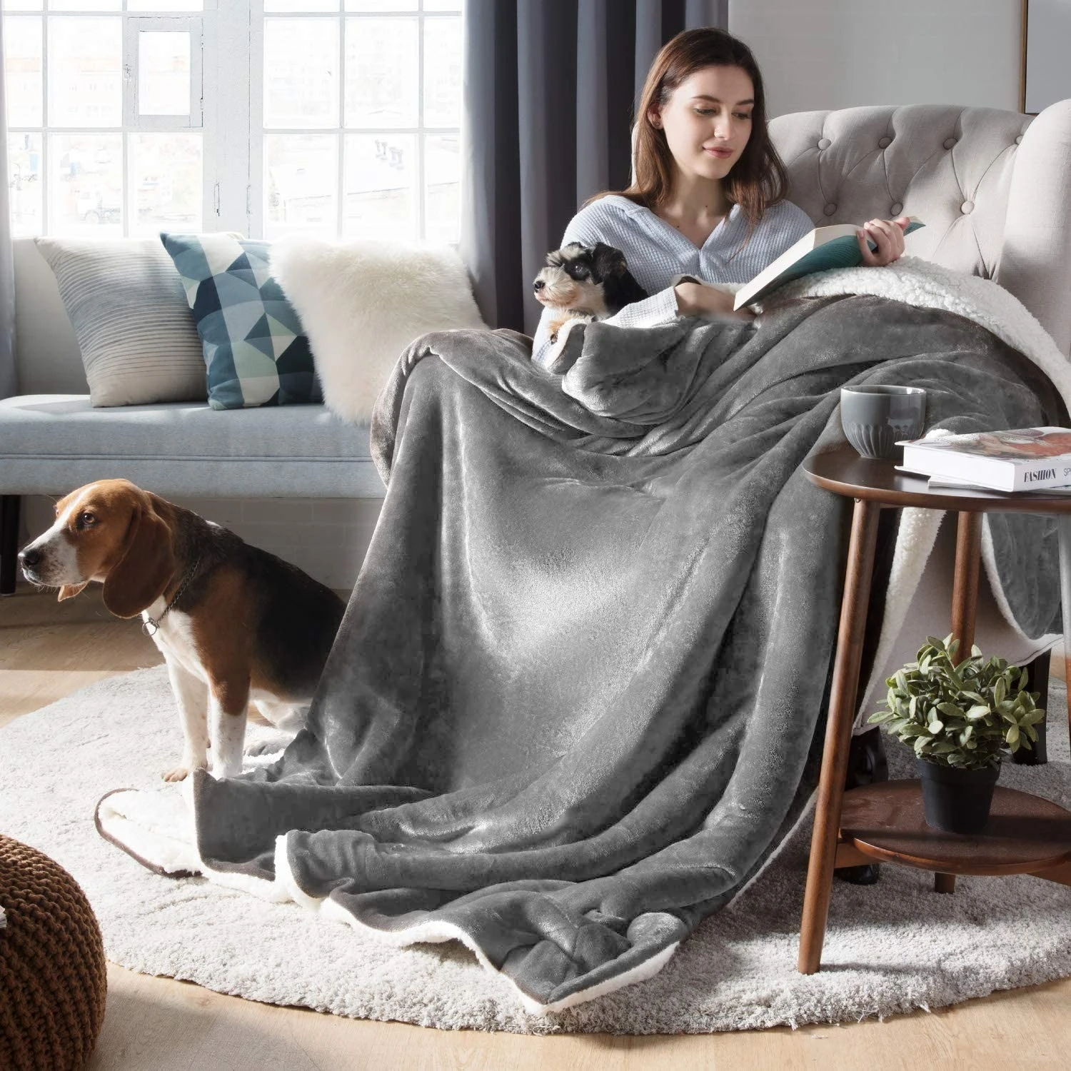 Alfombrilla suave para cama de perro, manta cálida de alta calidad, cómoda, para gatos y perros, suministros para mascotas - imagen 4