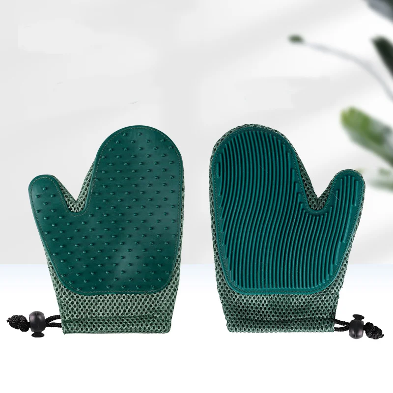 Guantes de aseo para gatos, cepillo Deshedding para baño de perros, peine de silicona para el pelo, accesorios para mascotas - imagen 4
