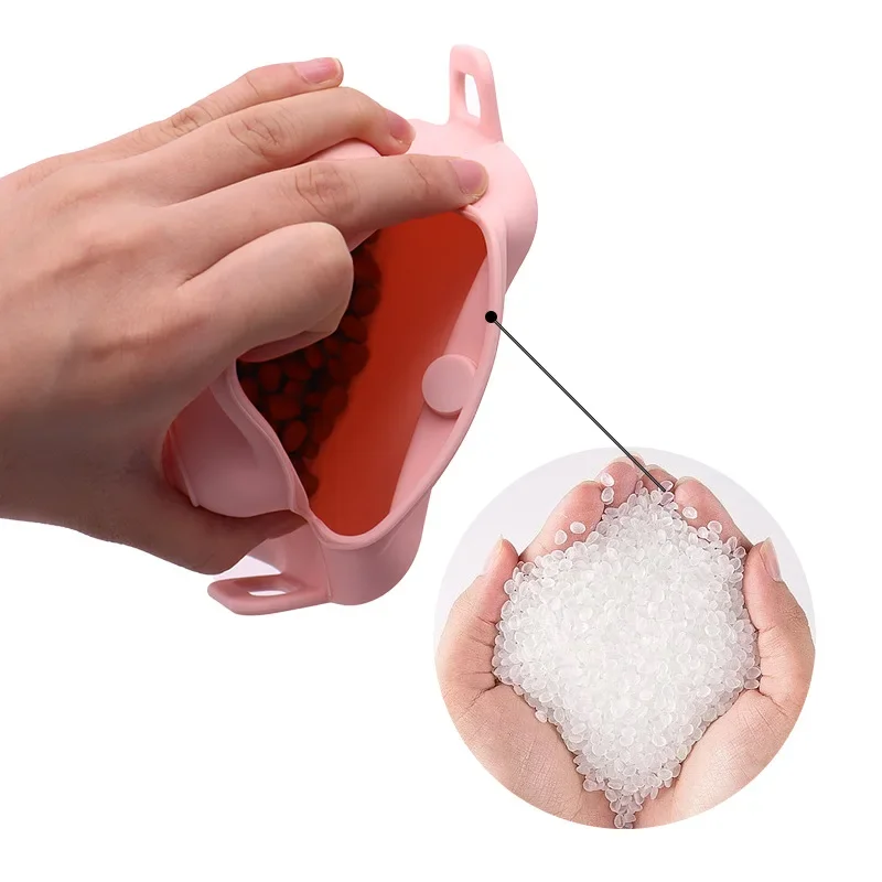 Riñonera de silicona para mascotas, bolsa de comida para perros, bolsa de alimentación portátil para entrenamiento de perros al aire libre - imagen 2