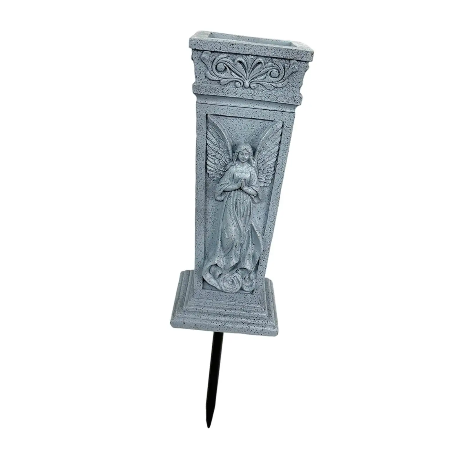 Cemetery Grave Flower Vase Funeral Flower Holder Practical Outdoor with Stake