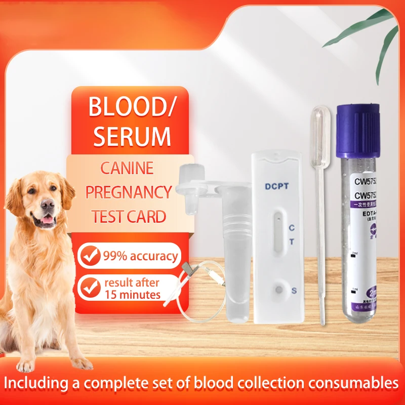Tarjeta de prueba de embarazo temprano para perros y gatos, papel de prueba de embarazo para perros, suministros de prueba para mascotas, palo de prueba de embarazo