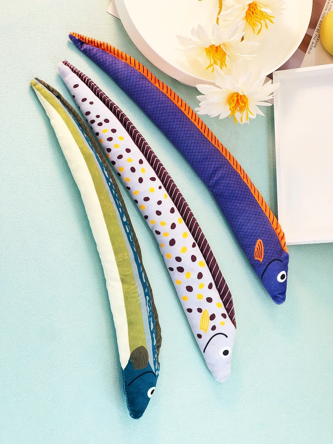 Juguete en forma de Anguila para gato, lona, menta, rechinar los dientes, juguete para mascotas - imagen 3