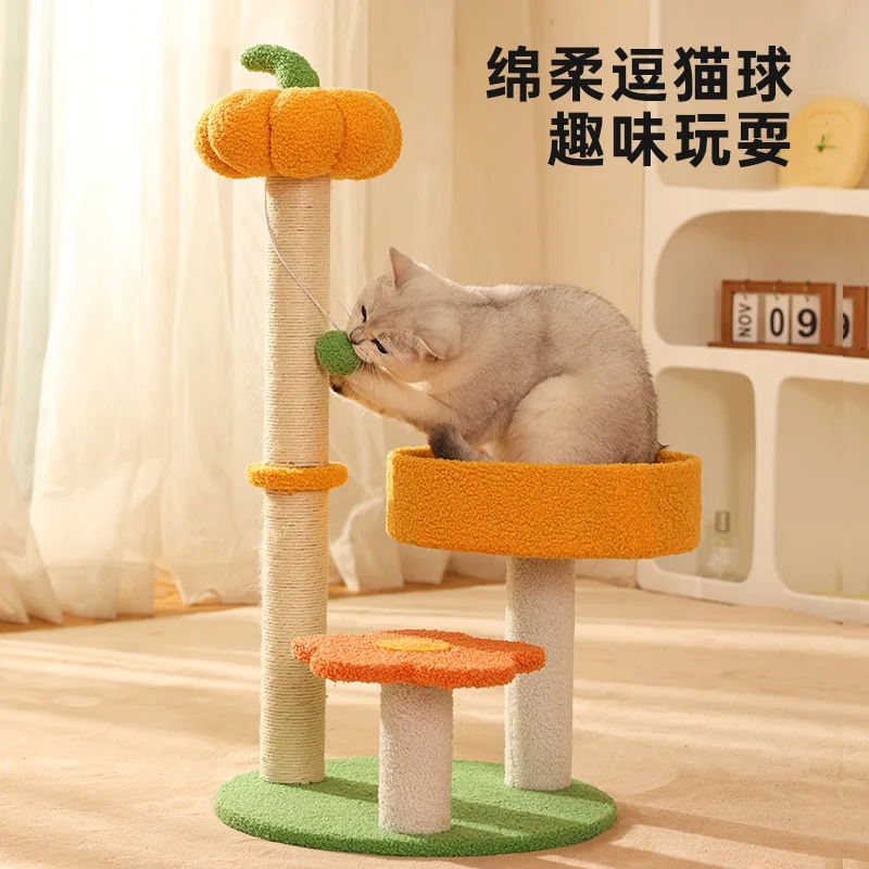 Nuevo marco de escalada para gatos, nido para mascotas, modelo de calabaza, plataforma de salto, columna rascadora para gatos, tablero rascador para gatos pequeños, juguete para mascotas - imagen 4