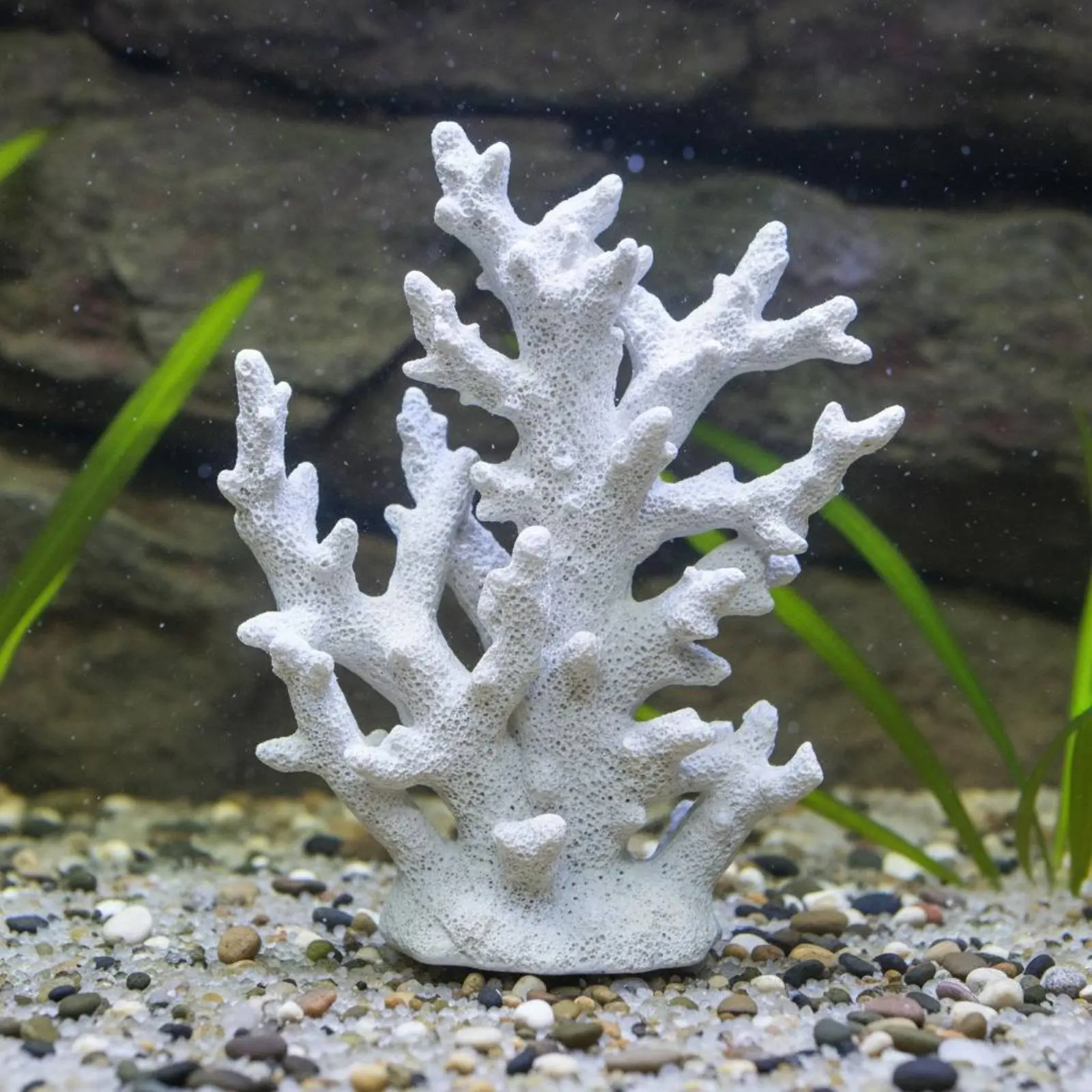 Decoración artificial de rama oceánica en resina para acuario, bajo mantenimiento - imagen 2