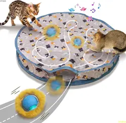 Juguete eléctrico interactivo para gatos - ejercicio y escondite