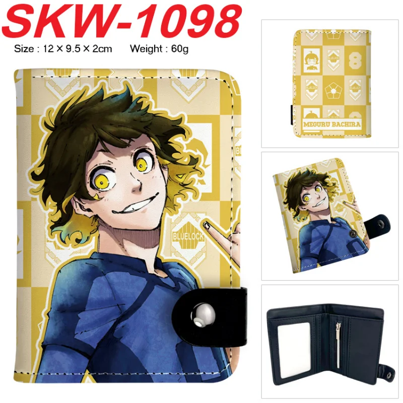 Monedero pequeño estilo anime Blue Lock para fans – Diseño compacto con botones - imagen 3
