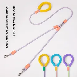 Correa extensible dual para perros – Acoplador 2 vías