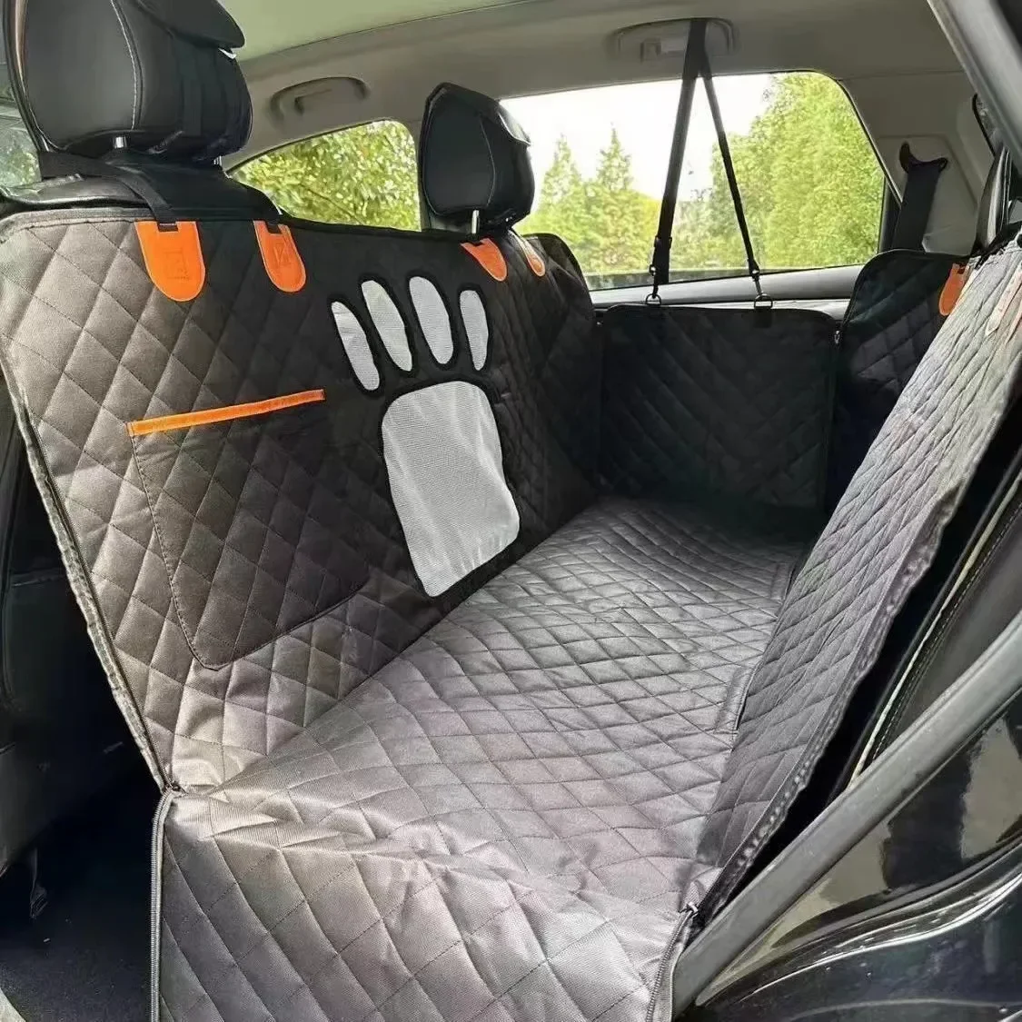 Cojín para asiento trasero para mascotas, nido de coche para perros pequeños, medianos y grandes, impermeable y antisuciedad, artefacto para sentarse en el coche, almohadilla aislante - imagen 2