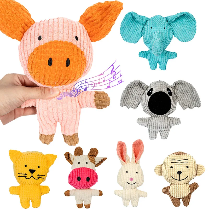 Nuevo juguete de peluche con sonido para perros y gatos para la dentición de cachorros; dispositivo de entretenimiento y alivio del aburrimiento para perros pequeños y medianos - imagen 2