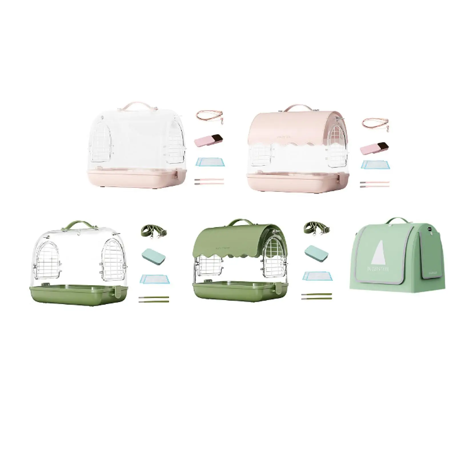 Lightweight Bird Carrier with Shoulder Straps and Handle Hamster Cage for Cockatiels Parrotlets Small Birds Parakeets Parrot