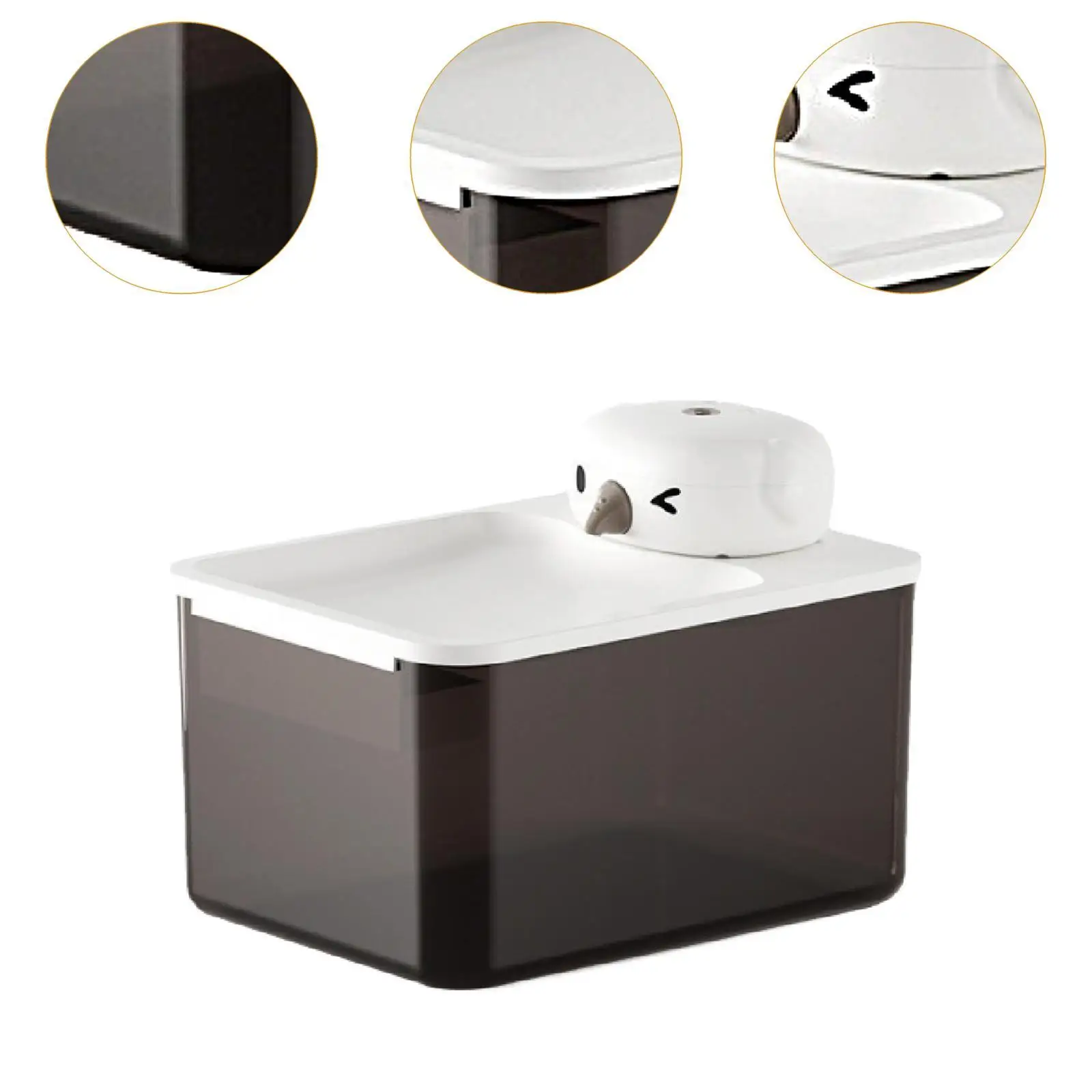 Cat Fountain Low Noise for Cats Interactive Drinking Bowl Cat Water Dispenser for Indoor Pet Supplies Multiple Pets Travel Kitty