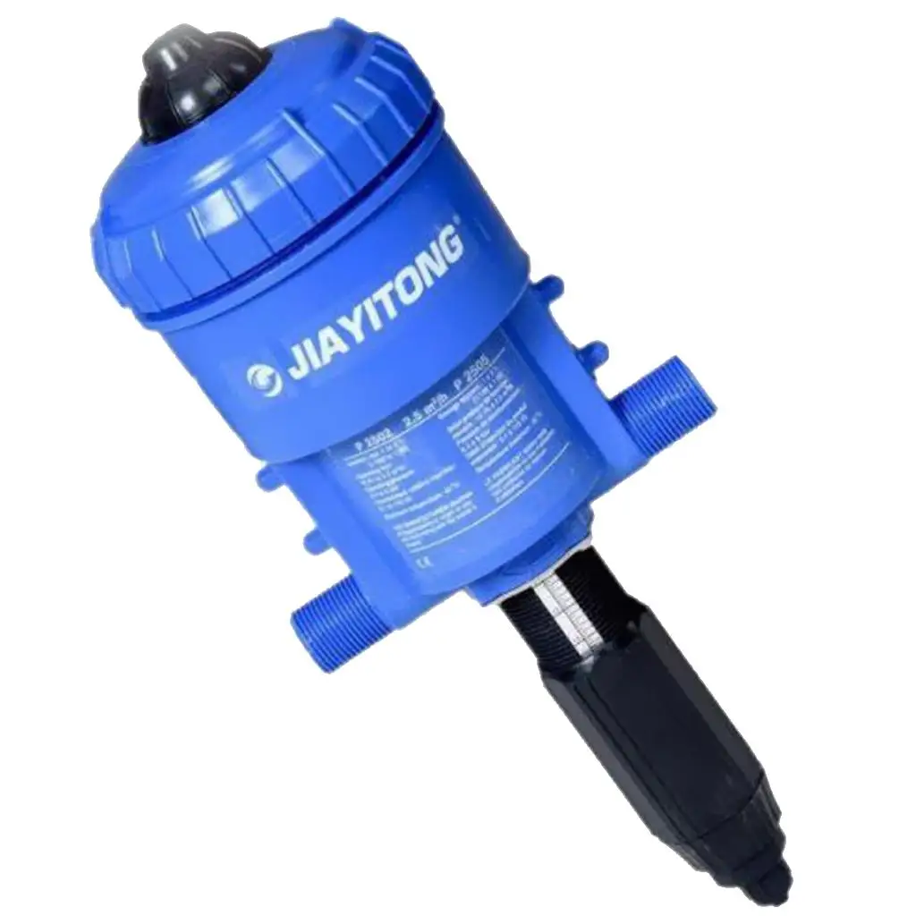 Water-driven Chemical Fertilizer Injector Automatic Dosing Pump 1%-5% Blue