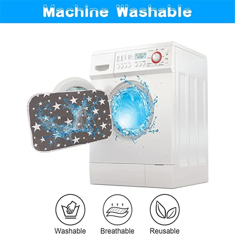 Almohadillas lavables para entrenamiento de cachorros y perros, pañales grandes y superabsorbentes reutilizables, estera de parto para viajes en interiores y exteriores - imagen 3