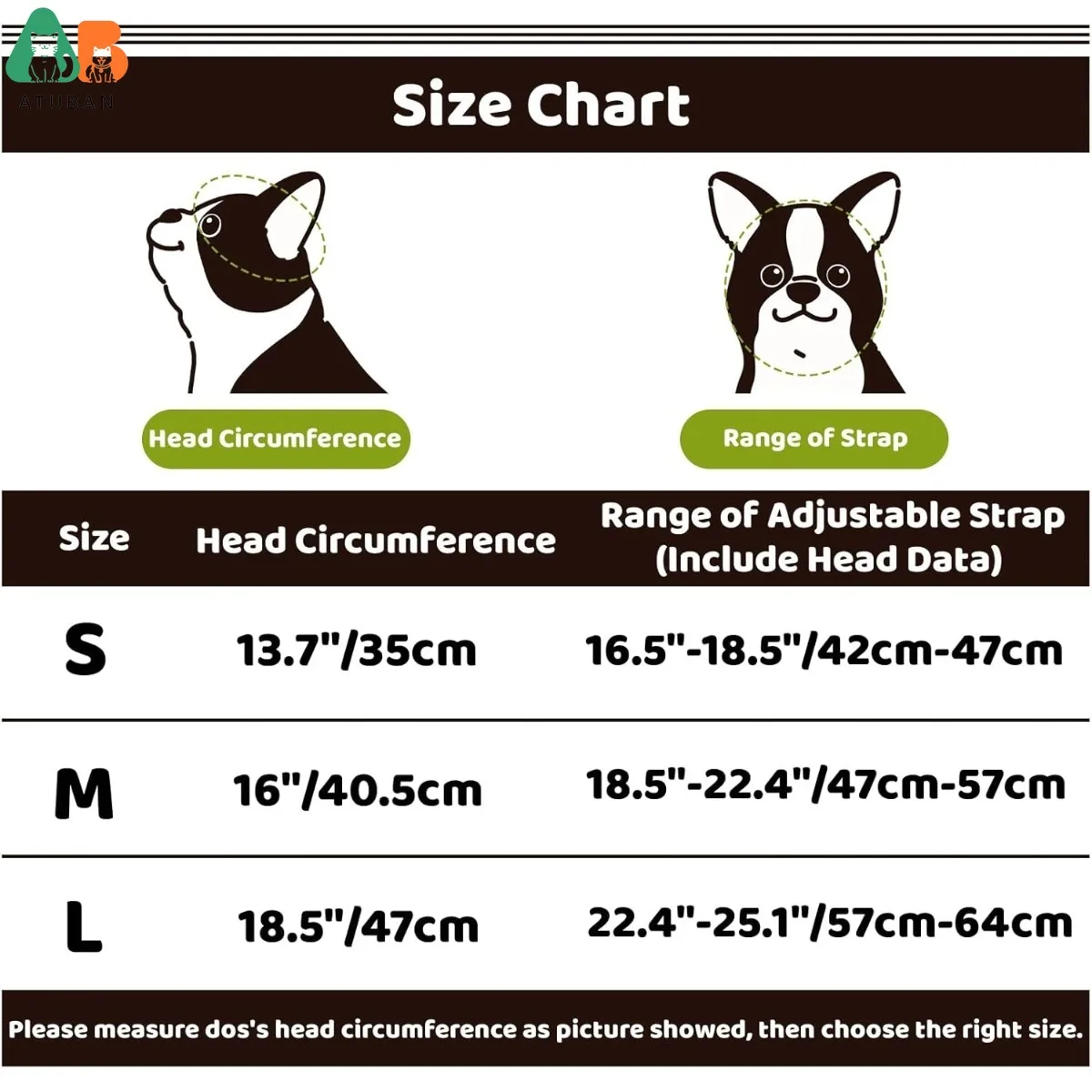 Cascos de seguridad ATUBAN para perros, casco para perros con orificios para las orejas y correa ajustable, casco para perros pequeños para conducir/conducción al aire libre - imagen 2