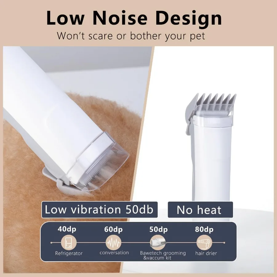 Kit de aspiradora de aseo para mascotas, gran capacidad de 2.5L, 5 herramientas de aseo para mascotas, perfecto para perros y gatos - imagen 3