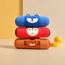 Perros de mascota, juguete para masticar animales de peluche, resistente al desgaste, chirrido, lindo oso, zorro, juguetes para perros, cachorros, suministros interactivos de peluche