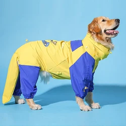 Chubasquero impermeable para perros medianos y grandes – Capa con estampado