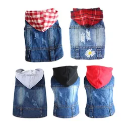 Chaqueta vaquera para perros pequeños Bulldog Francés, Chihuahua y Pug