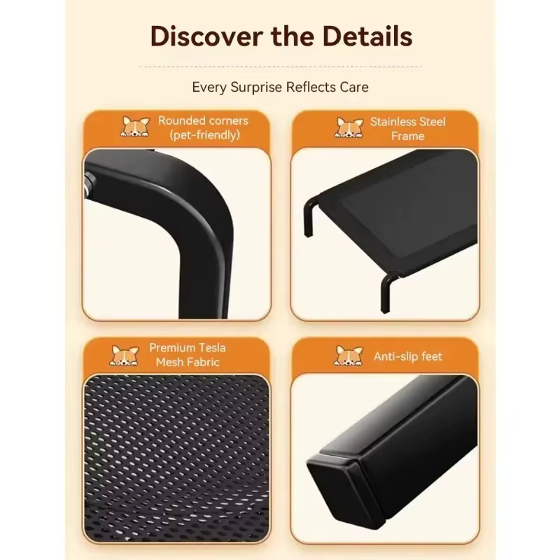 Cama plegable para perros todas las estaciones – Desmontable y lavable - imagen 2