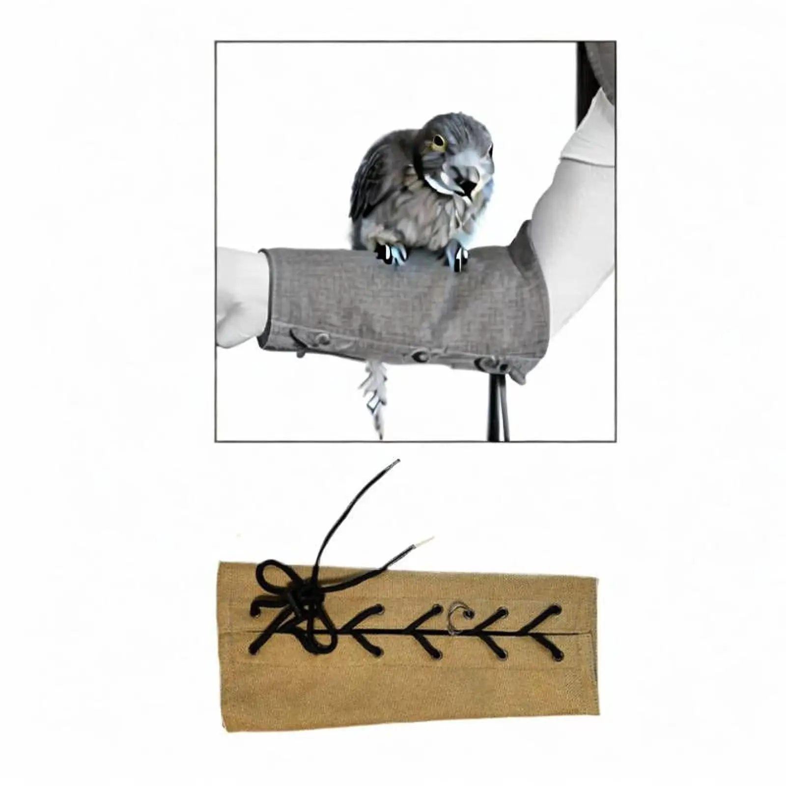 Arm Protector Bird Arm Sleeve Comfort Breathable Anti-bite Bird Training Arm Guard Parrot Arm Pad for Small Medium Lovebirds