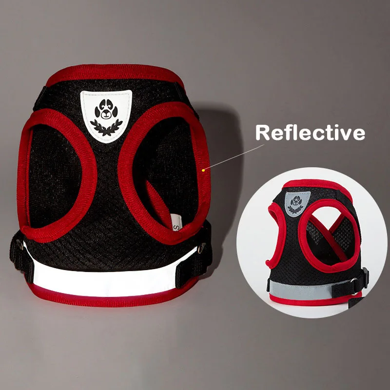 Conjunto de chaleco y arnés para perro, correa reflectante para el pecho para cachorro y gato, arnés para perro pequeño y mediano, correa para caminar para Chihuahua y Yorkies - imagen 2