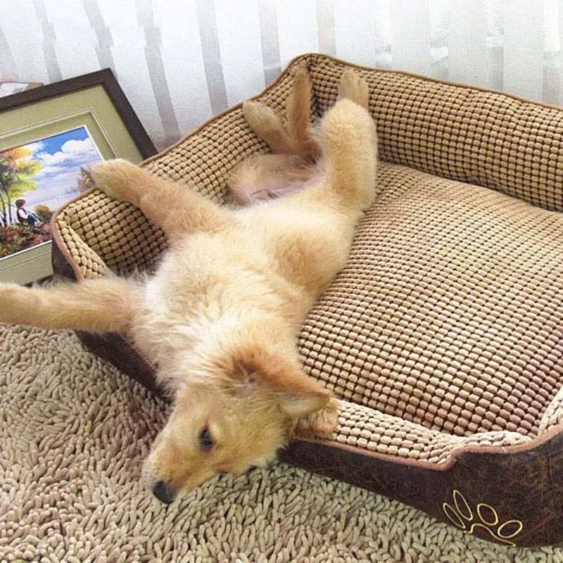 Casa grande para perros, cama impermeable y cómoda para mascotas, camas para perros grandes, perrera para cachorros, productos para mascotas de interior