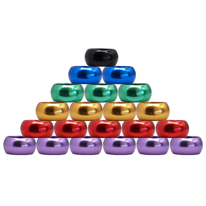 Anillos de aluminio para pájaros, bandas para piernas de palomas, entrenamiento volador al aire libre, identificación de pies, 6 colores, 8mm, 10mm, 10 piezas