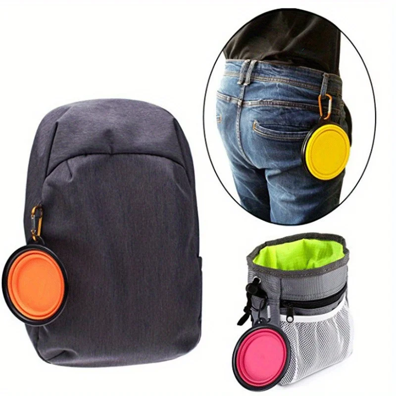 Tazón plegable de silicona para perros, portátil viaje comida y agua - imagen 3