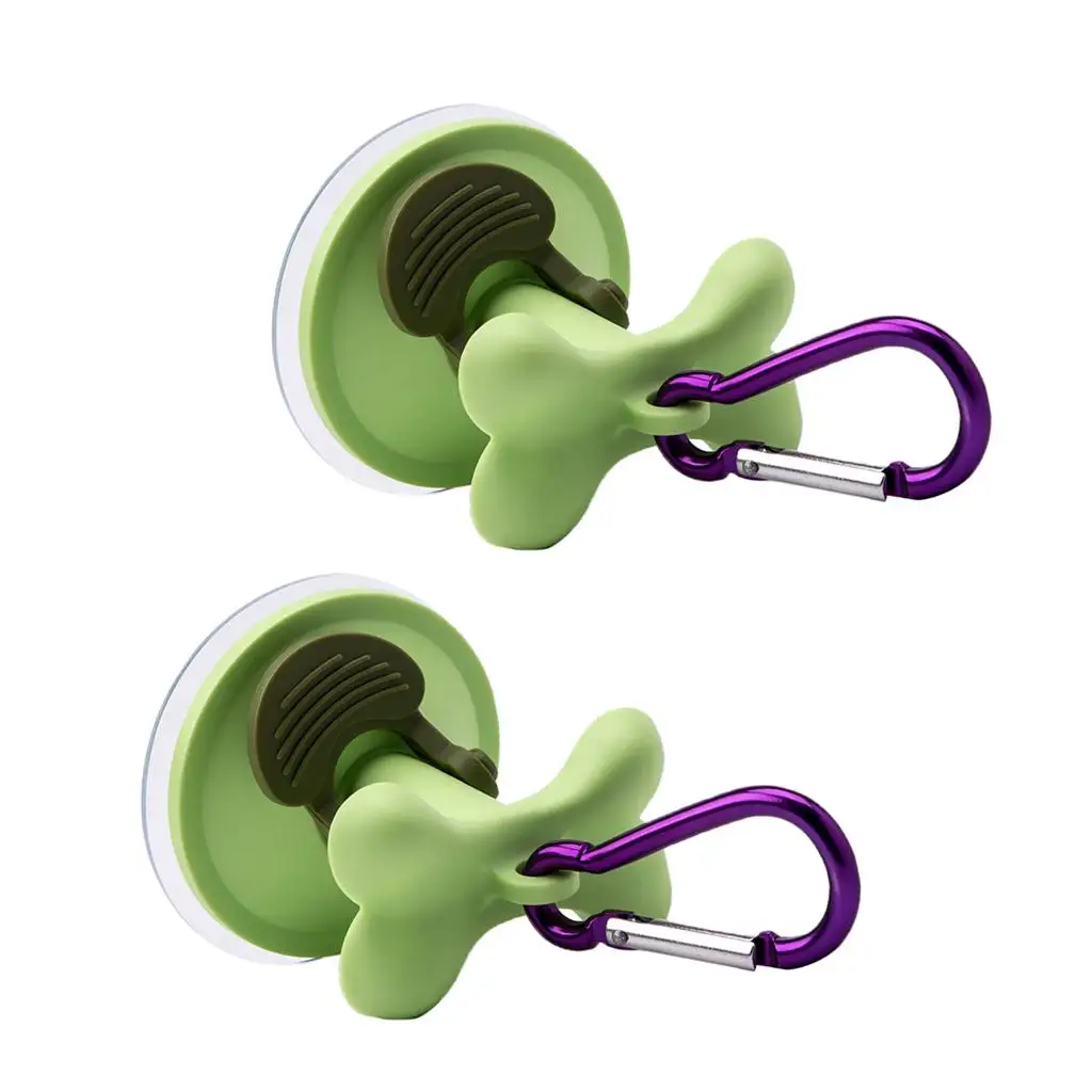 Gancho de succión para correa de perro portátil, 2 piezas, para viaje y baño, aleatorio - imagen 4