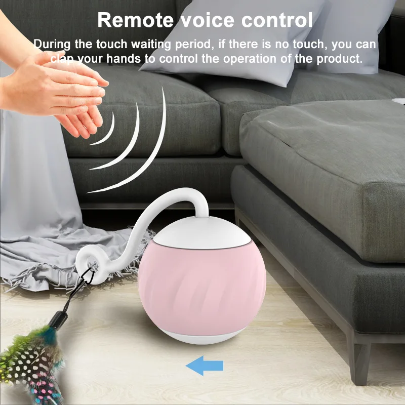 Nuevo juguete eléctrico rodante para gatos, luminoso, automático, Pathfinding, gato inteligente, Fitness, carga, juguete para mascotas, bola mágica - imagen 3