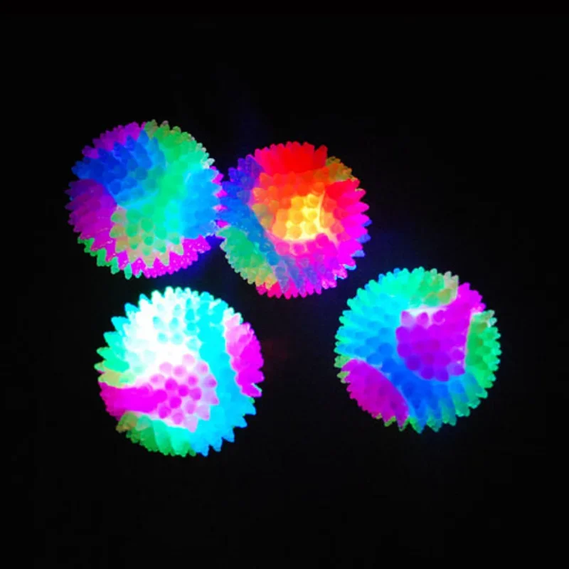 Pelota de juguete con luz LED para perro, bola elástica intermitente, bola Molar de Color para mascotas, juguetes interactivos para cachorros, gatos y perros - imagen 3