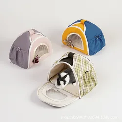 Mochila plegable transpirable para gatos y perros pequeños
