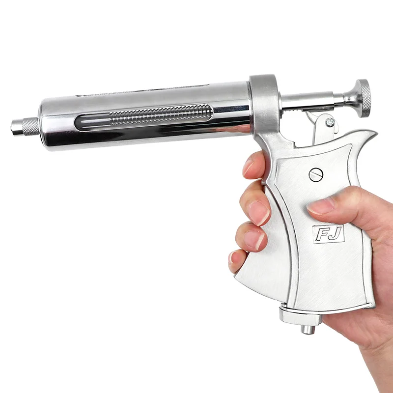 Jeringa de inyección continua para veterinaria, pistola automática de vacuna de acero inoxidable para Vaca, cerdo y oveja, 10/20/30/50ml - imagen 2