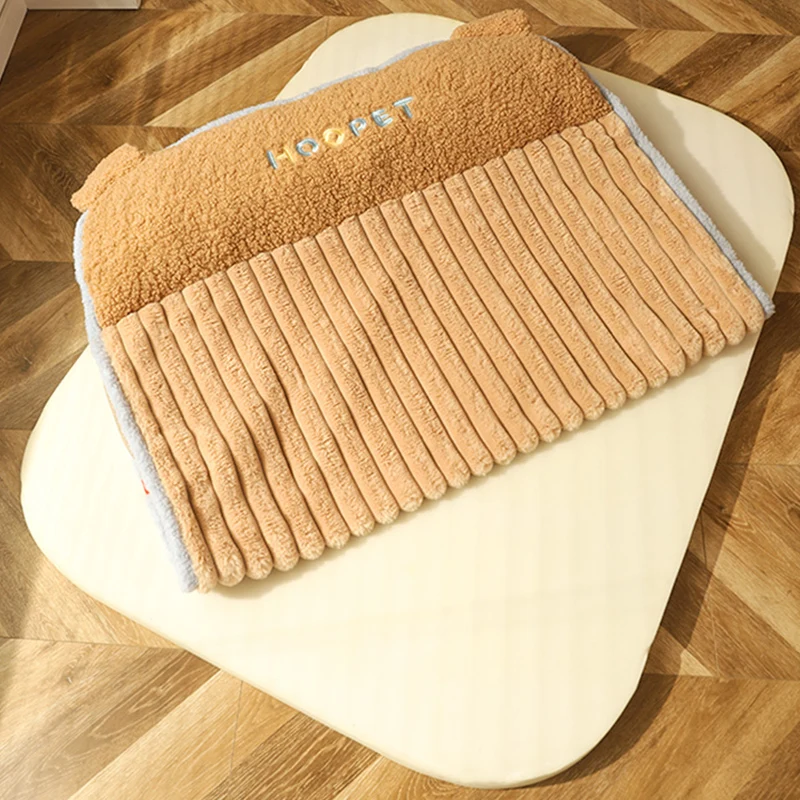 HOOPET Dog Bed Warm Mat Winter Cat Sleeping Cushion Padded Puppy Kennel Blanket Soft Removable Mattress Pet Supplies - imagen 4