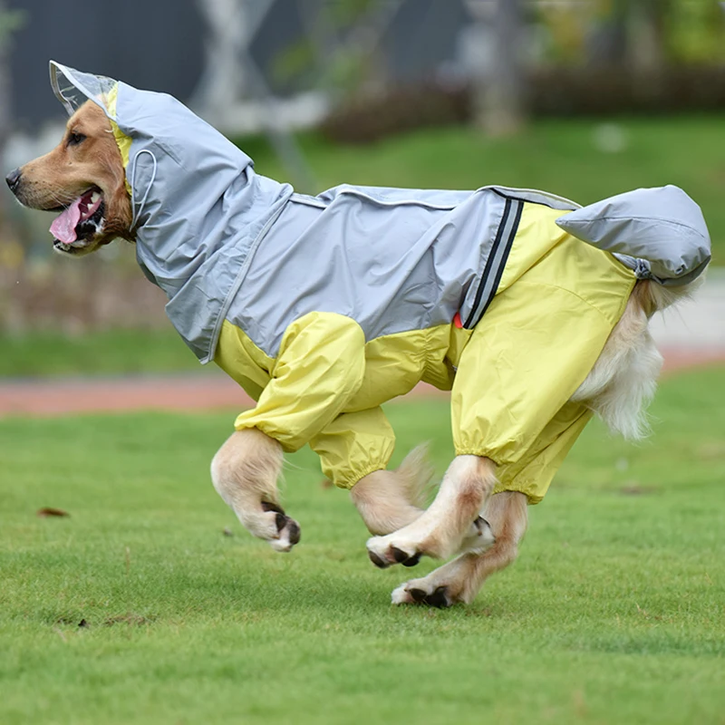 Chubasquero reflectante para perros, ropa para mascotas, mono impermeable, Chaqueta resistente al agua, suministros para mascotas - imagen 5