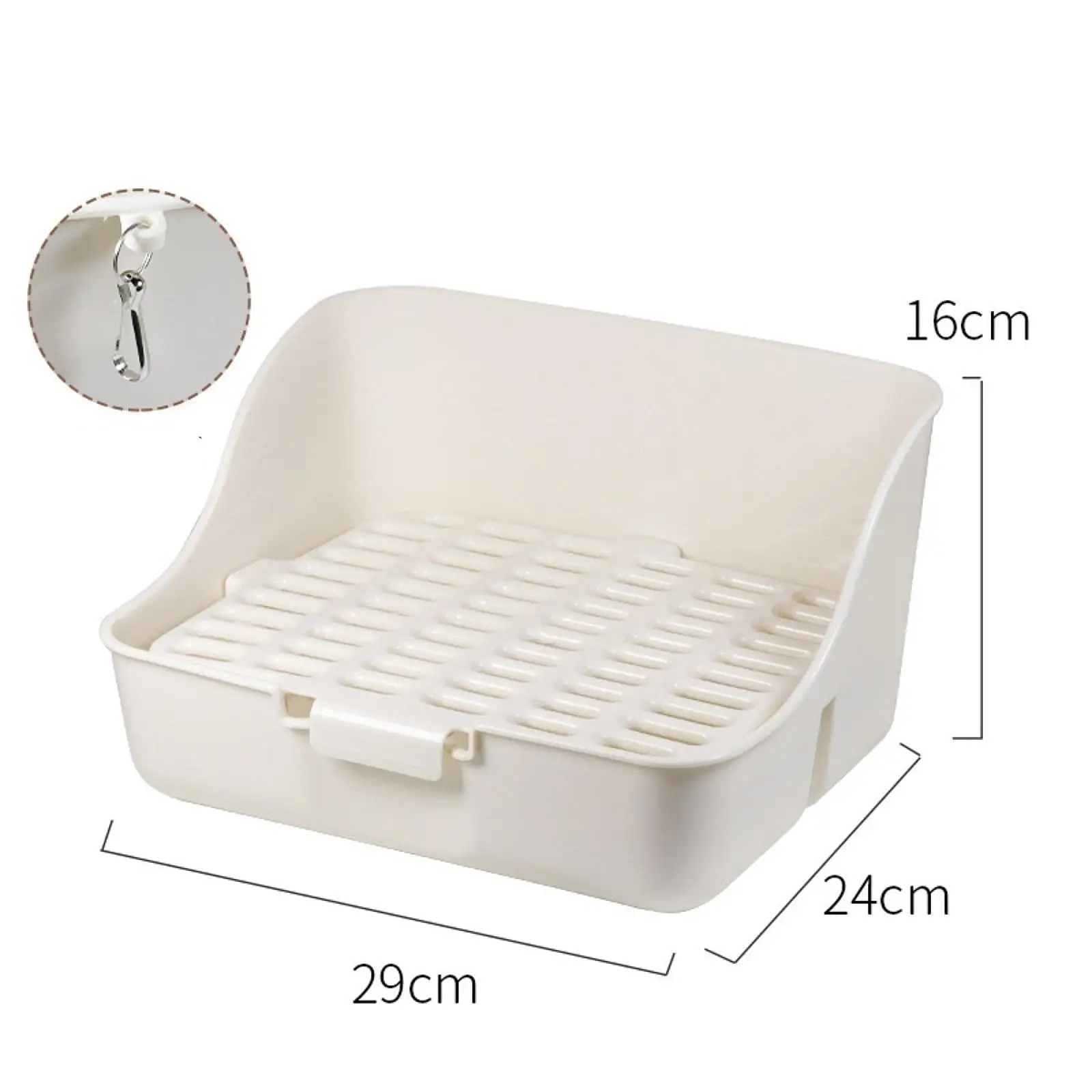 Bunny Toilet Box Pet Cage Pan Pet Accessories Small Animal Corner Potty Bunny Toilet for Squirrel Hedgehog Hamster Ferrets