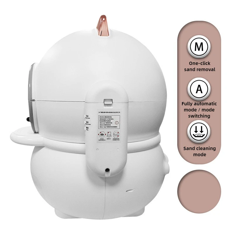 Caja de arena inteligente para gatos y gatitos, limpieza completamente automática, Snadbox, inodoro grande autolimpiante para gatos, inodorizantes - imagen 3