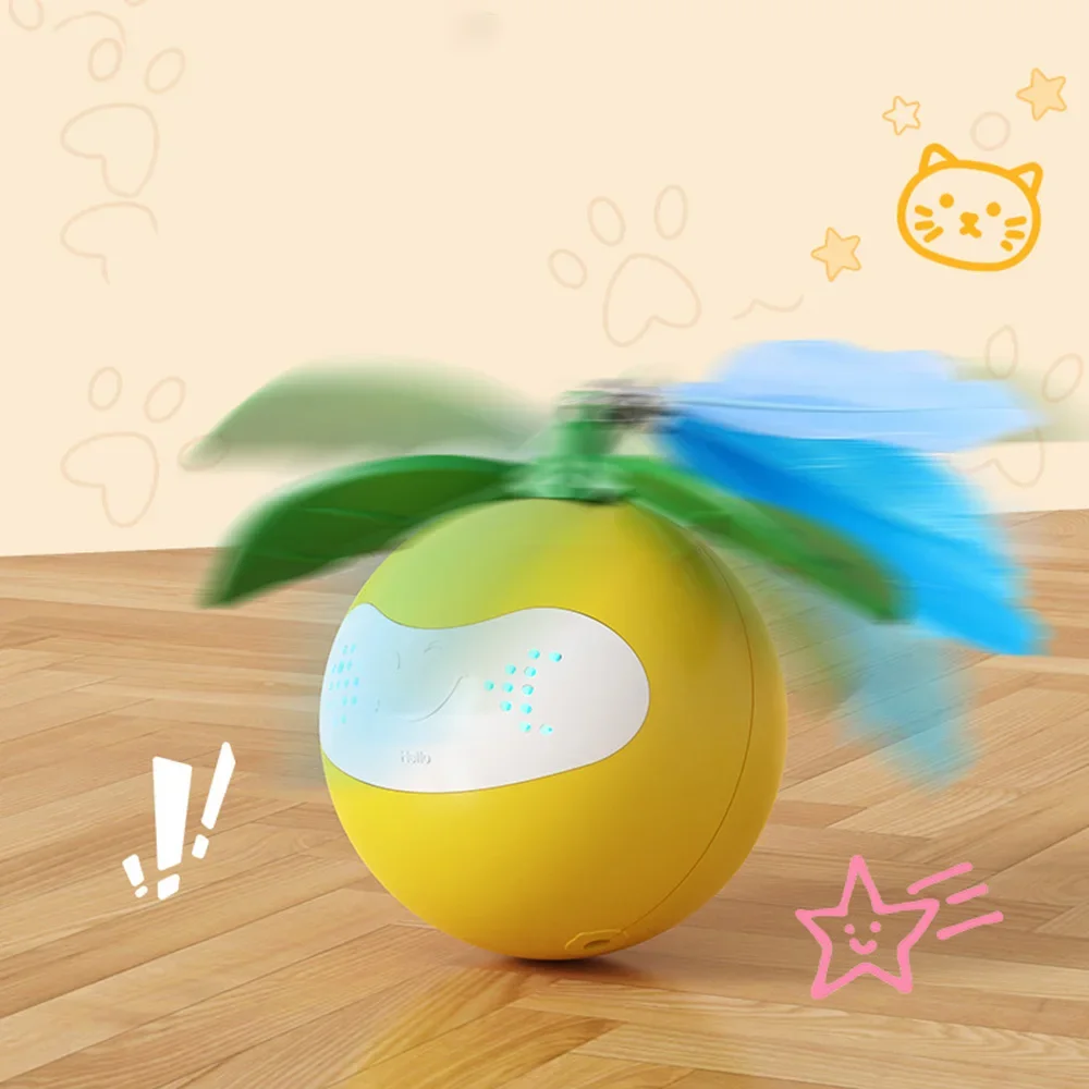 Juego de juguetes para gatos con láser inteligente, varita teaser automática y bola rodante, juguete para mascotas autojuego para aliviar el aburrimiento del gatito, - imagen 5