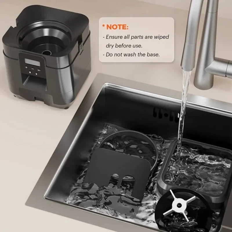 Alimentador automático para mascotas con botón pulsador USB, alimentador inteligente para gatos, alimentador lento para perros con temporizador, suministros para mascotas, tazón de comida, 2L - imagen 5