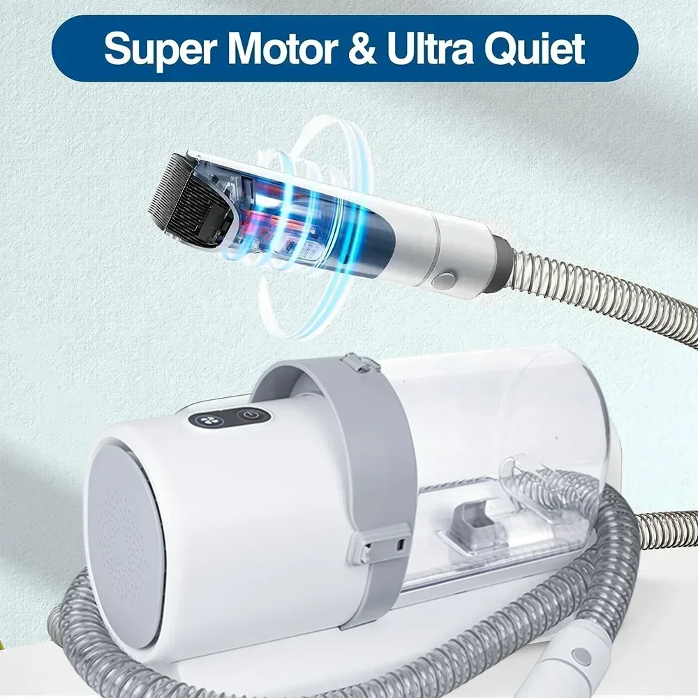 Kit de aseo para perros y mascotas, incluye 4 peines para cortar el pelo, aspiradora de 2.5L y 5 herramientas de aseo para mascotas - imagen 5