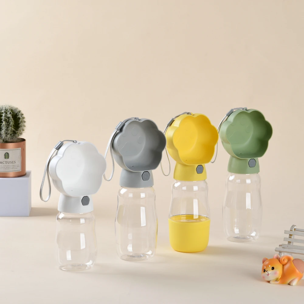 Portable Dog Water Bottle With Food Container Small Large Dogs Cat Leakproof Drink Bowl Outdoor Water Dispenser Bulldog Supplies - imagen 2