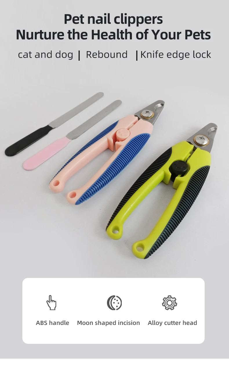 Tijeras cortauñas ergonómicas con mango antideslizante