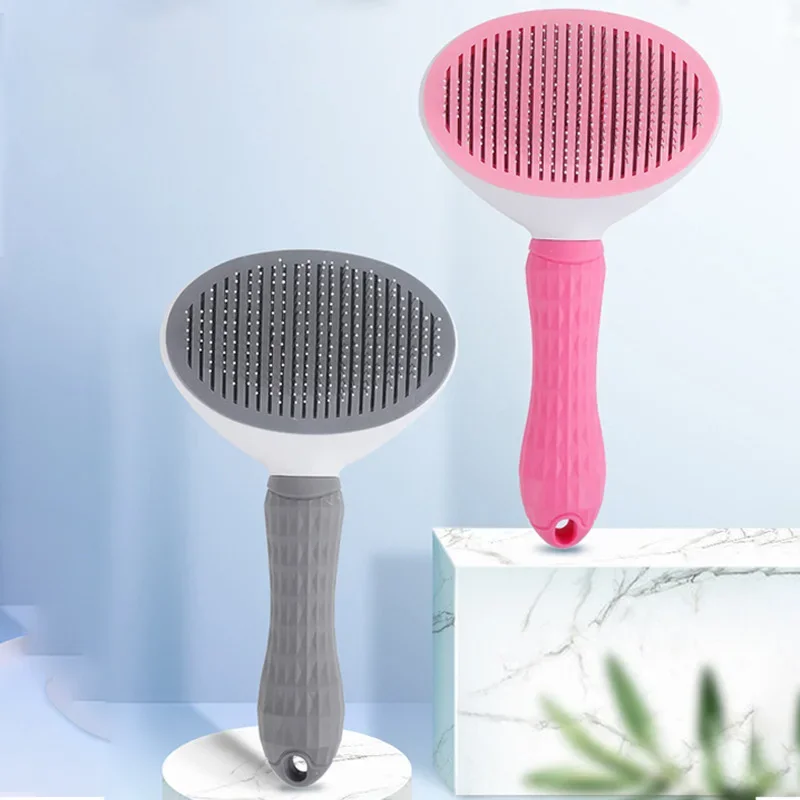 Cepillo de pelo para perros y gatos, cepillo para el cuidado y el cuidado de gatos, peine de acero inoxidable para limpieza de perros de pelo largo, accesorios para perros y mascotas - imagen 2