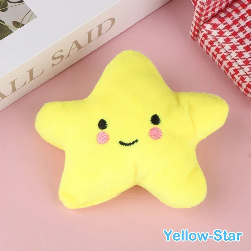 Juguete de peluche suave con sonido de Mini estrella para perro, muñeco de peluche colorido, regalo para mascota, 1 unidad - imagen 5