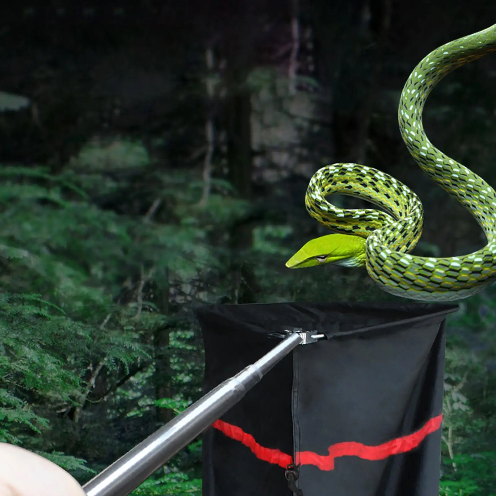 Snake Catcher Net Foldable Reptile Catching Equipment for Capturing Removing